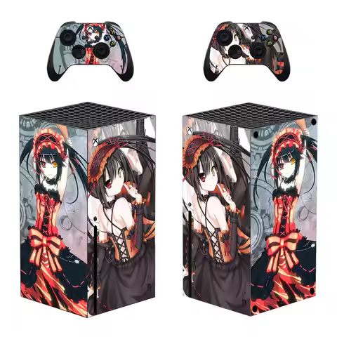 Date A Live Tokisaki Kurumi Skin Sticker Cover for Xbox Series X Console and Controllers XSX Skin St