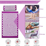 [✅SG Ready Stock] Massage Cushion Acupuncture mat Relieve Stress Back Body Pain Spike Acupressure Massager Mat