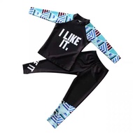 [#112]🇲🇾 PENANG READY STOCK❤2 Pieces Set Boy Girl Kids Swimming Suit Muslimah Swimwear Swimsuits Pos