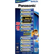 AA & AAA Panasonic Evolta Alkaline Battery 18 pieces