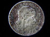 1901年盧森堡大公國(Luxembourg)大公阿道夫 Grand Duke Adolphe肖像5仙鎳幣