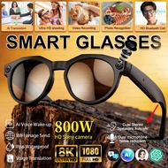 2026 New 4K HD AI Smart Glasses Chat GPT 800MP HD Camera Bluetooth Call 290mAh Battery 4GB Voice Ass