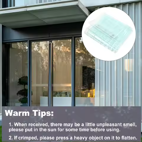 PVC Door Curtain Kit – Transparent Windproof Strip Curtain for Kitchen Partition, Supermarket Freeze