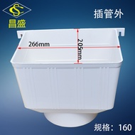 Changsheng PVC Square Rainwater Eaves Drainage Pipe Collection Bucket Gutter Dual-Use Downspout Fitt