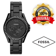Fossil Women's Riley Black Stainless Steel ES4519
