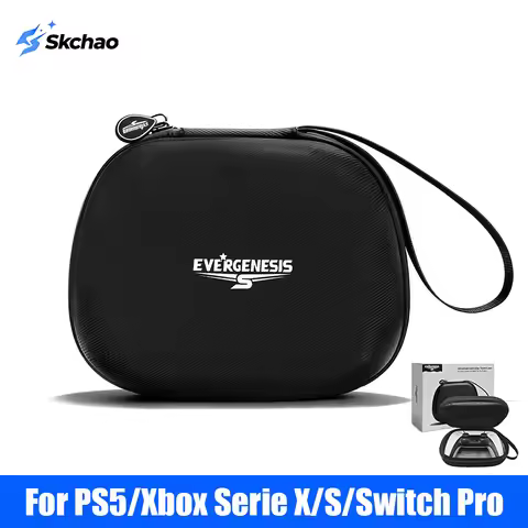Shockproof EVA Controller Carrying Case for PS5/Xbox Serie X/S/Switch Pro with Anti-Scratch Velvet L