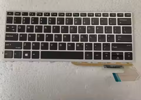 US Backlit keyboard for HP EliteBook 730 G5 735 G5 735 G6 830 G5 830 G5 836 G5 HSN-I12C -I30C silver