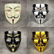 TWE Vendetta Hacker Mask Anonymous Christmas Party Gift For Adult Kids Film Theme SG