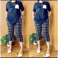 BIG SIZE celana kotak kotak pendek wanita super jumbo bb 30_120 kg