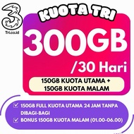 KUOTA TRI 300GB 100GB FULL KUOTA INTERNET TANPA PEMBAGIAN