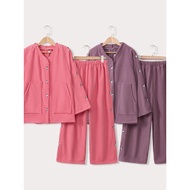 B. b.Plus Velvet Thickening Autumn Winter Style Moxibustion Clothing Pure Cotton Front Back Buckle P