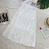 [HCM]Chân váy dài xếp ly 3 tầng Ulzzang - Chân váy dài dáng xòe [Ảnh thật] hàng có sẵn tại Hana Stor