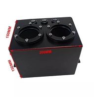 PQY - 3L Dual Billet Aluminum Fuel Surge Tank / Surge Tank Without 044 Fuel Pump Silver / Black PQY-