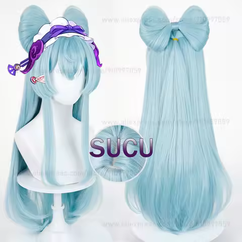 Yumemizuki Mizuki Cosplay Wig 78cm Long Aquamarine Women Hair Anime Heat Resistant Synthetic Wigs