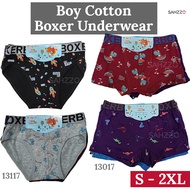 【3pcs/set】Boy Boxer Size S/M/L/XL/2XL Kid Underwear 13017/13117 男童纯棉内裤 Seluar Dalam Boxer Budak Lela