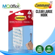 3M COMMAND 17093CLR CLEAR LARGE HOOK 17093 MQOFFICE 3m hook 3m hook heavy duty 3m command hook 3m co