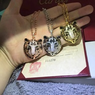 Cartier New Style [** Version] Necklace New Style Tiger Head Necklace Color: Rose Gold White Gold Go