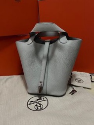 🎉Hermes Picotin 18 聖杯藍 stamp u