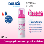 มูสสุนัขและแมว สูตรผิวแพ้ง่าย Douxo S3 Calm Mousse ลดอาการคันและการอักเสบของผิวหนัง ขนาด 150 ml. (Ex