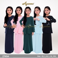 Ayanna Baju Kurung Beads &amp; Pleated Budak Sedondon Raihan - Baby Blue/Baby Pink/Black/Dark Blue/Indicolite (Size XS-S)