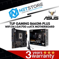 ASUS TUF GAMING B660M-PLUS WIFI D4 LGA 1700 mATX MOTHERBOARD