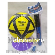 Original Molten Futsal Ball+Original Unistar Ball Pump