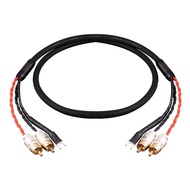 เสียง 2RCA สาย Ground Wire เครื่องเล่นเทปสีดํา LP เครื่องเล่นบันทึกไวนิลเครื่องขยายเสียงแชสซีปลั๊กชุ