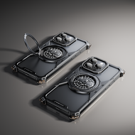 OATSBASF Kim Loại Bát Ốp lưng Điện thoại 360° Xoay Từ Ngón Tay Con Quay chân đế cho iPhone 16 ProMax