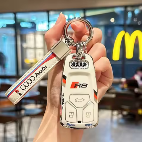 TPU Track Style Car Key Case Cover Protective Shell Auto Styling Accessories For Audi A4 B9 A5 A6 8S