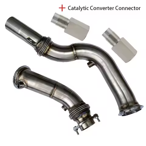 Catless Downpipe For BMW S55 M2C M3 M4 F80 F82 F83 2015+ Exhaust Header Exhaust Downpipe With steel 