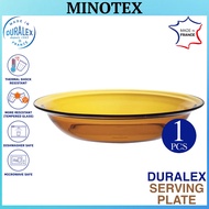 Duralex 1pc 28cm Amber Serving Plate France/ Pinggan Tambah Duralex / Heat Resistant Plate