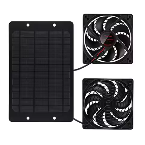 A69X-Solar Panel Fan Kit, 10W 12V Solar Powered Fan Outdoor Waterproof, Portable Ventilator Exhaust 
