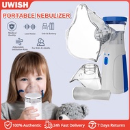 Portable Nebulizer，Medical Atomizer Inhaler Ultrasonic Portable Mini Mesh Nebulizer Asthma Cough Relief for Adults Kids Travel Home Handheld Mesh Nebulizer Battery Household Medicine