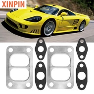 xinpin Turbo Gasket Set  Mounting Kit Easy Installation 2 Pcs Metal Alloy Paper Turbocharger for HX3