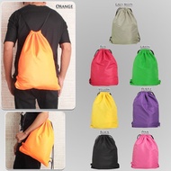Plain taslan Backpack Gymsack Drawstring Bag Drawstring taslan Material