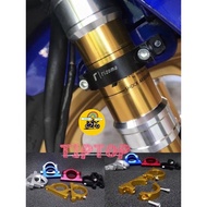 1SET BRACKET MODIFY FRONT FENDER ALLOY UPSIDE DOWN FORK MANGAT MUDGUARD CLIP DEPAN FORK LC135 Y15ZR 