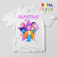 Demon Hunters Huntrix Golden Kpop Kids Short Sleeve T-Shirt Ages 1-12 Cotton Combed 30s Unisex