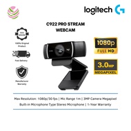 Logitech C922 Pro Stream Webcam with Tripod - 960-001090