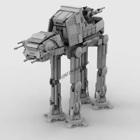 New 1293Pcs Famous Star Battle Movie Moc AT IC Terrain Ion Cannon Model Custom Puzzle Diy Creative I