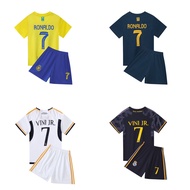 Ronaldo Jersey Sets for Kids Football Soccer Uniform