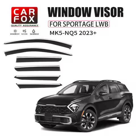 Window Visor For Kia Sportage Kx5 2002-2024 Window Sun Awning Rain Shelter Deflector Guards Weather 