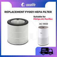 Replacement Compatible with Philips AC0650 Air Purifier Philips FY0611 HEPA Filter