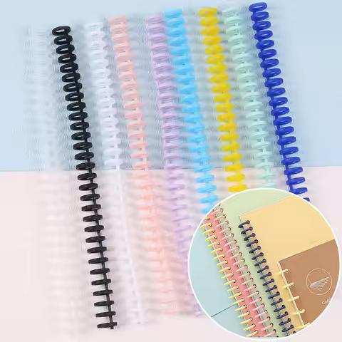 5/10Pcs Loose Leaf Binder Rings Binding Spines 30-Hole Plastic Comb Binding Spines for Teacher Stude