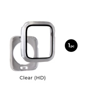 CURIO Clear Case for iWatch - Full Cover with Waterproof Screen Protector 40414244454649mm