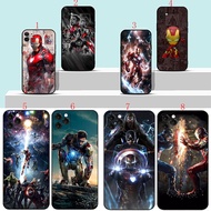 iPhone 15 16 17 Pro Max 16e 15 16 Plus M17 Iron Man Soft black phone case