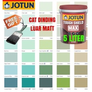 JOTUN 5 LITER TOUGH SHIELD MAX EXTERIOR WALL PAINT MATT / CAT DINDING LUAR RUMAH TAK KILAT ( PAGE C )