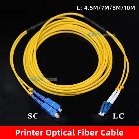 Inkjet Printer SC/LC Optical Fiber Cable for Ricoh G5 UV Flatbed Printer Machine 4.5M/7M/8M/10M Armo