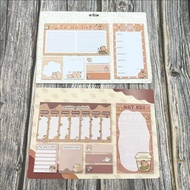 Capybara Weekly Planner To do List Memopad Notepad weekly planner notepad memopad