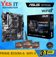 Asus Prime B550M-A WiFi II AM4 mATX Motherboard Aura Sync RGB + AMD RYZEN AM4 PROCESSOR