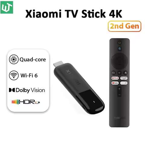 2025 Global Version Xiaomi Mi TV Stick 4K 2nd Gen 2GB RAM 8GB ROM Wifi6 Bluetooth 5.2 Google Assista